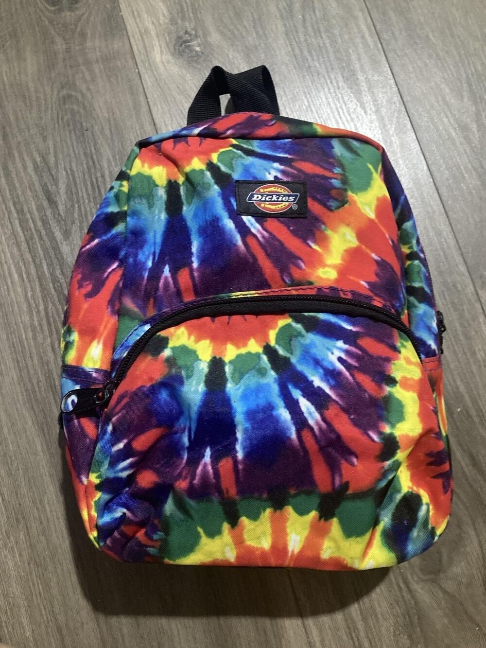 Dickies Tie-Dyed Backpack Multicolor 13" Women Small Polyester Adjustable